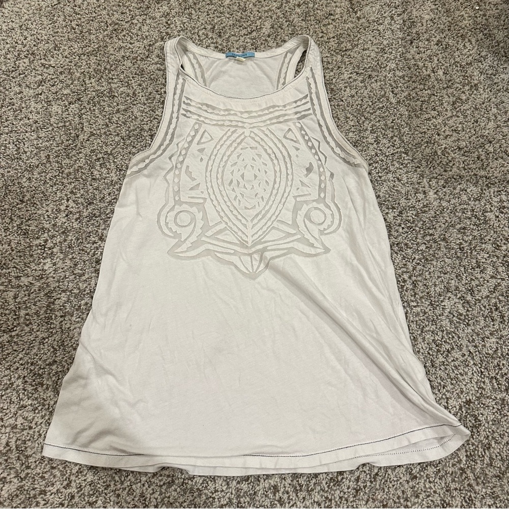 ANTHROPOLOGIE Leifnotes White Tank Size Small
